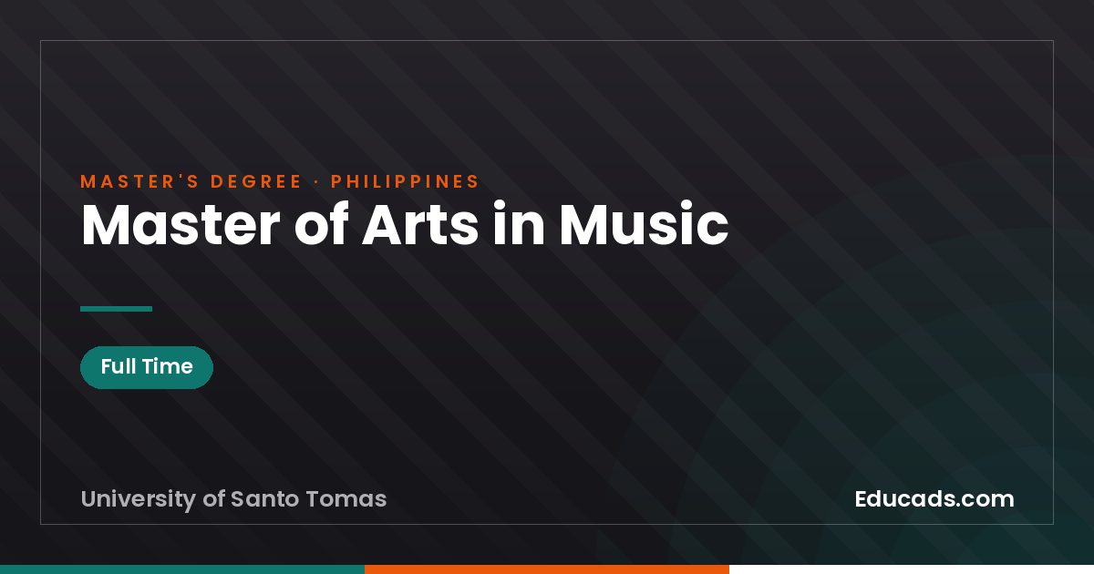 Master of Arts in Music