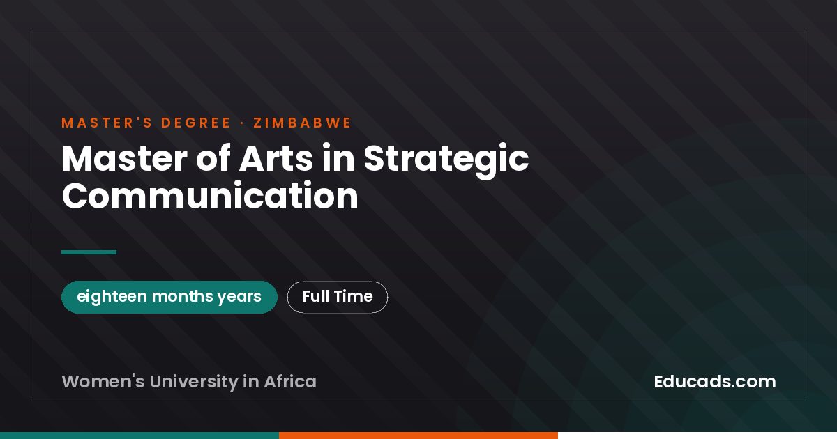Master of Arts in Strategic Communication