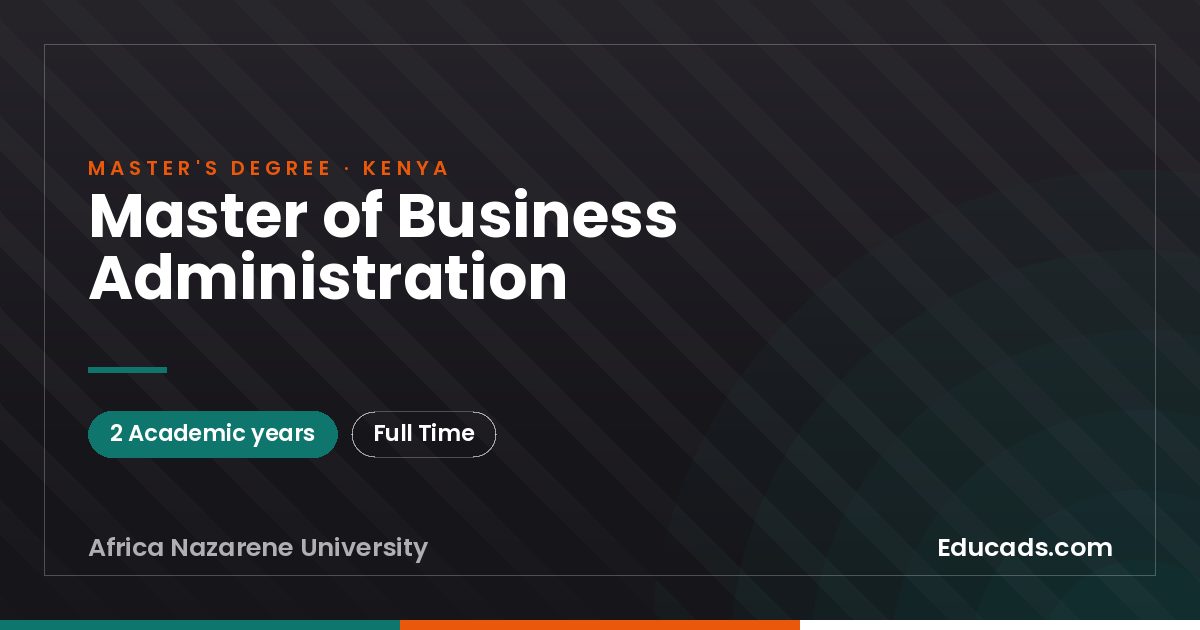 Master of Business Administration