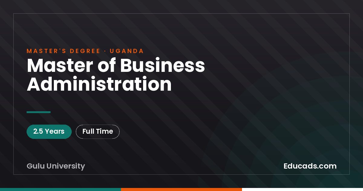Master of Business Administration