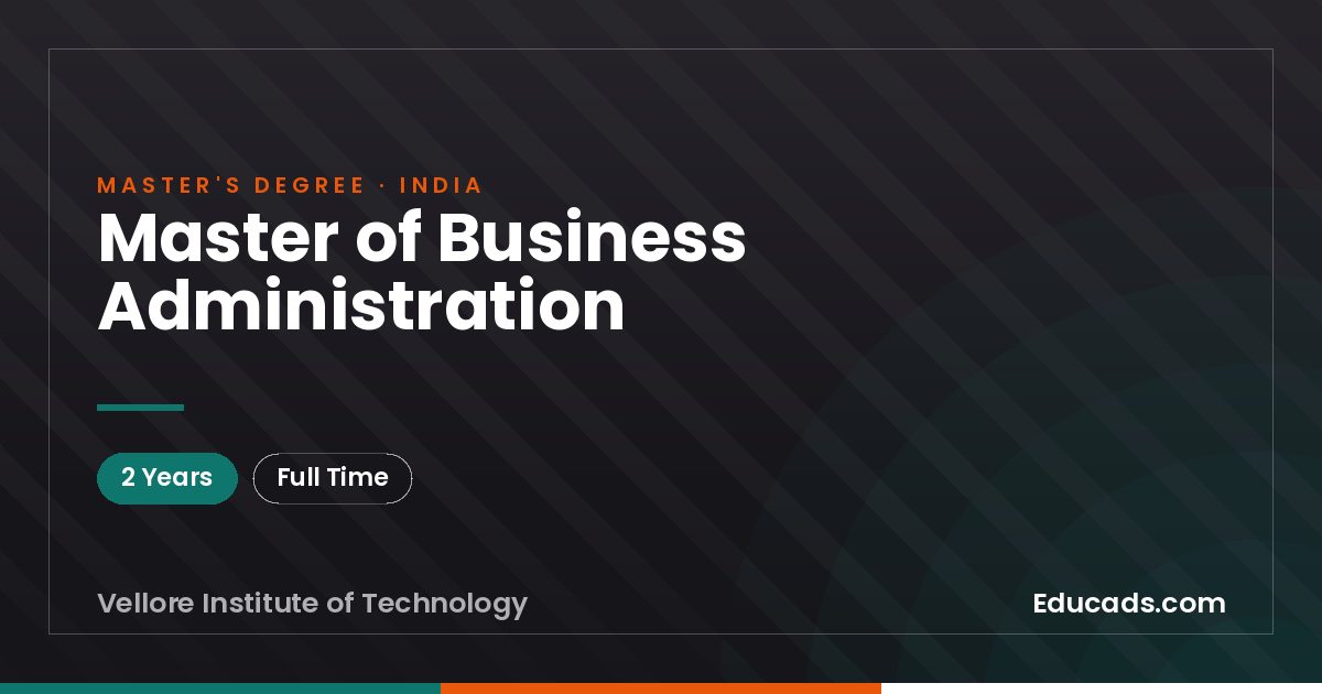 Master of Business Administration