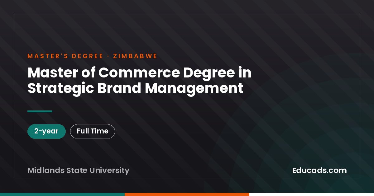 Master of Commerce Degree in Strategic Brand Management