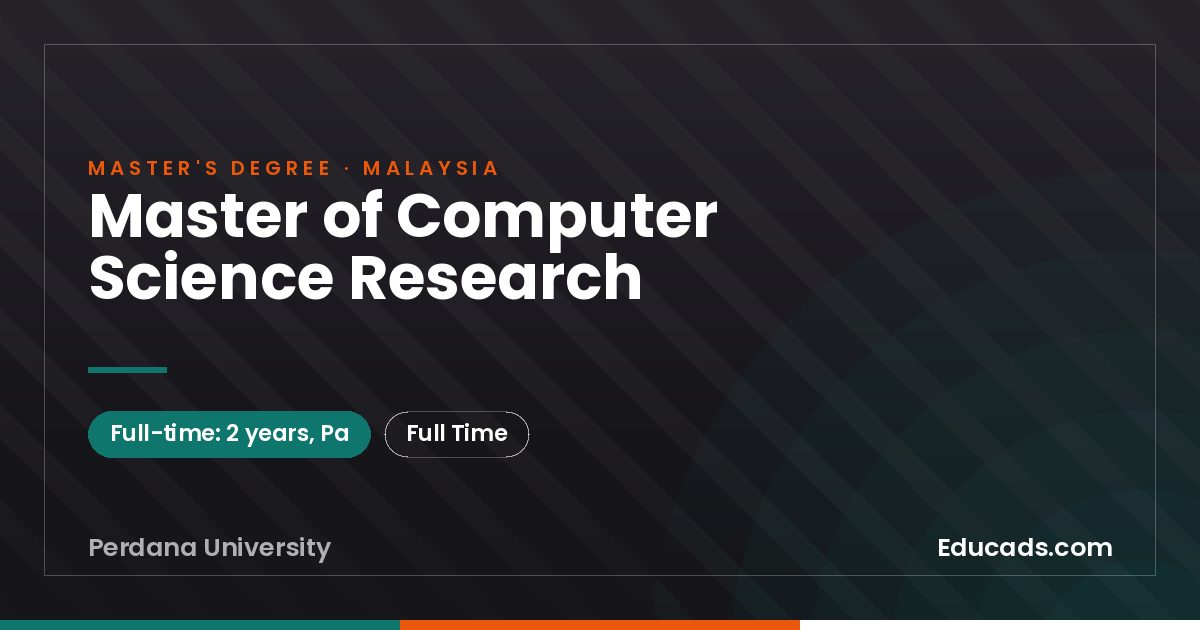 Master of Computer Science Research