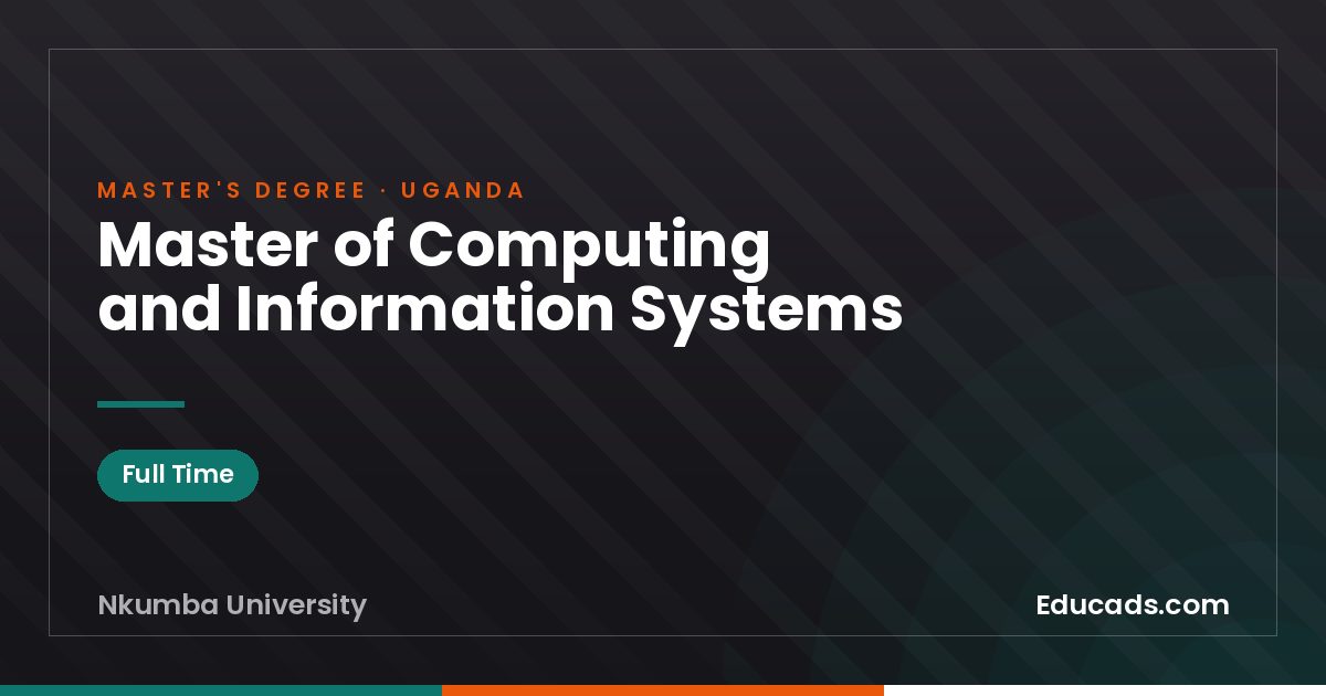 Master of Computing and Information Systems