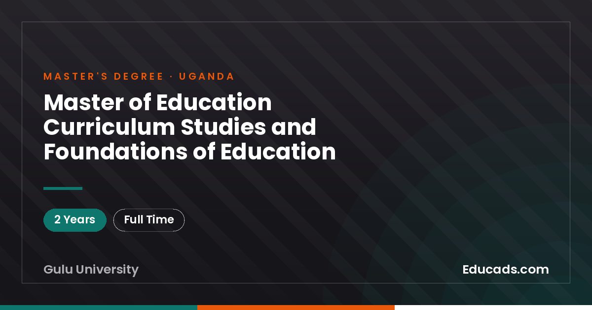 Master of Education Curriculum Studies and Foundations of Education