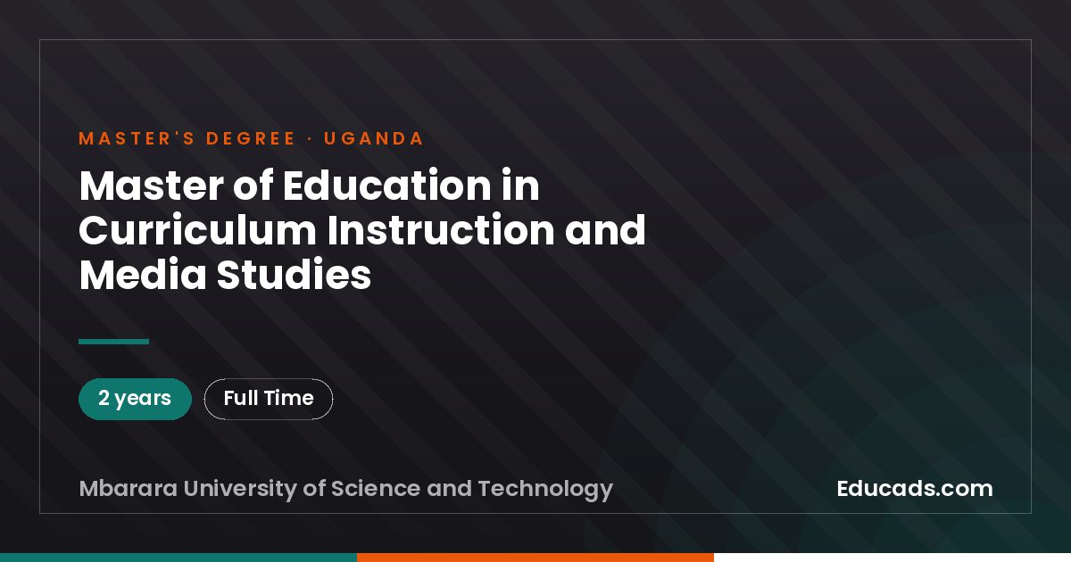 Master of Education in Curriculum Instruction and Media Studies