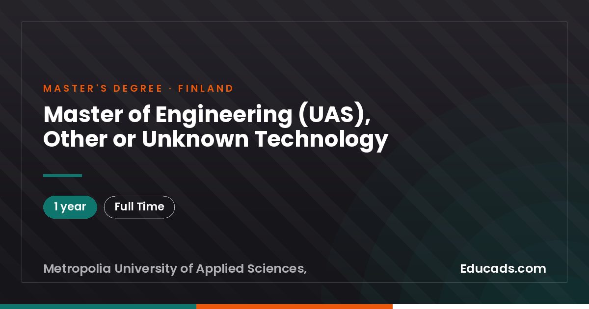 Master of Engineering (UAS), Other or Unknown Technology