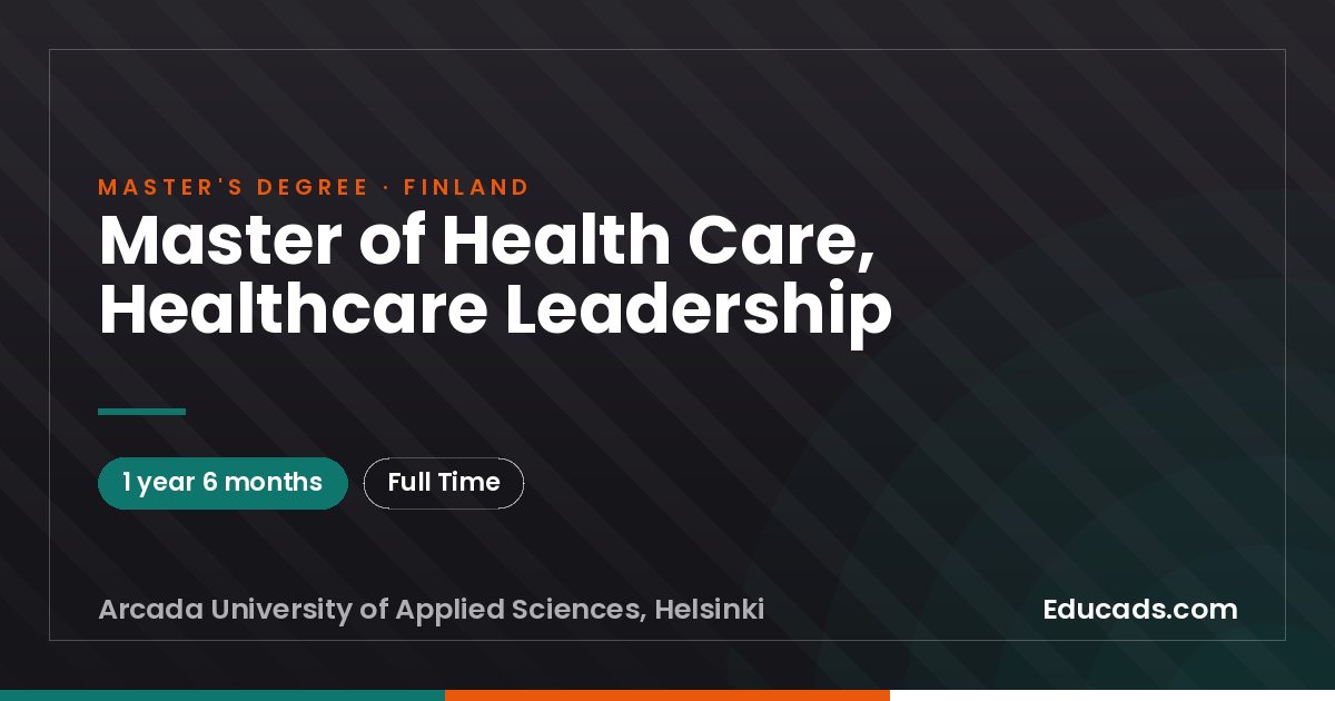 Master of Health Care, Healthcare Leadership