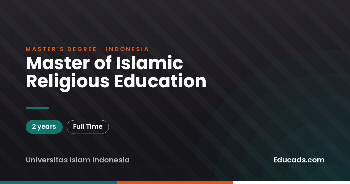 Master of Islamic Religious Education