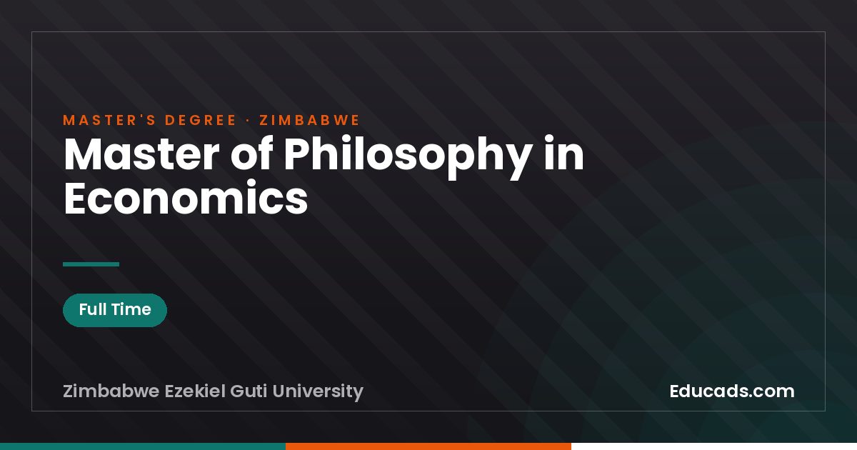 Master of Philosophy in Economics