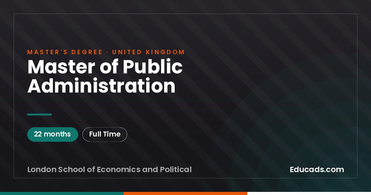 Master of Public Administration
