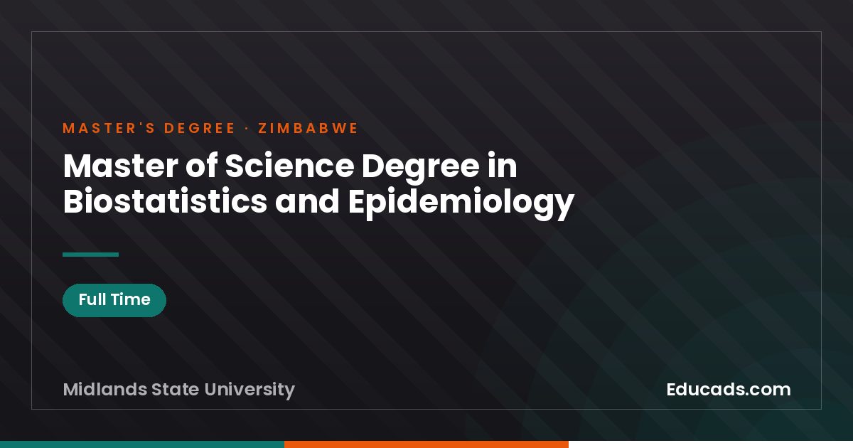 Master of Science Degree in Biostatistics and Epidemiology