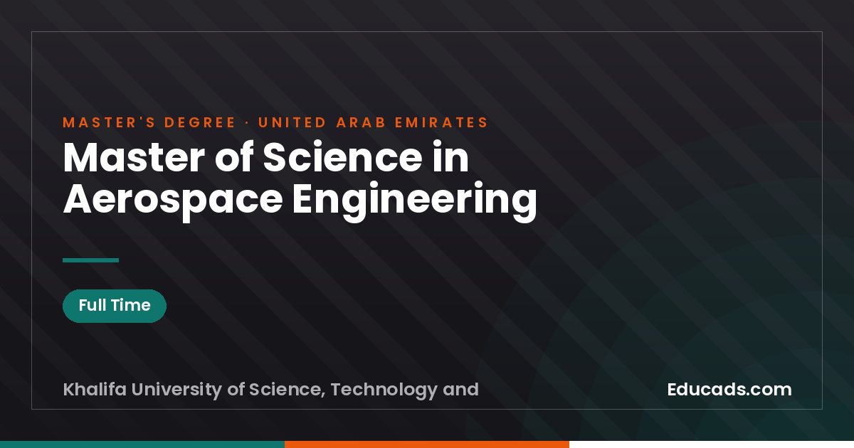 Master of Science in Aerospace Engineering