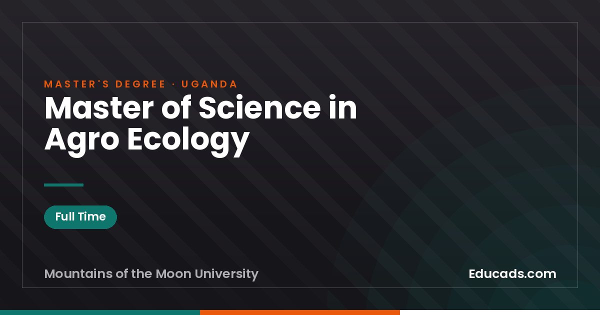 Master of Science in Agro Ecology