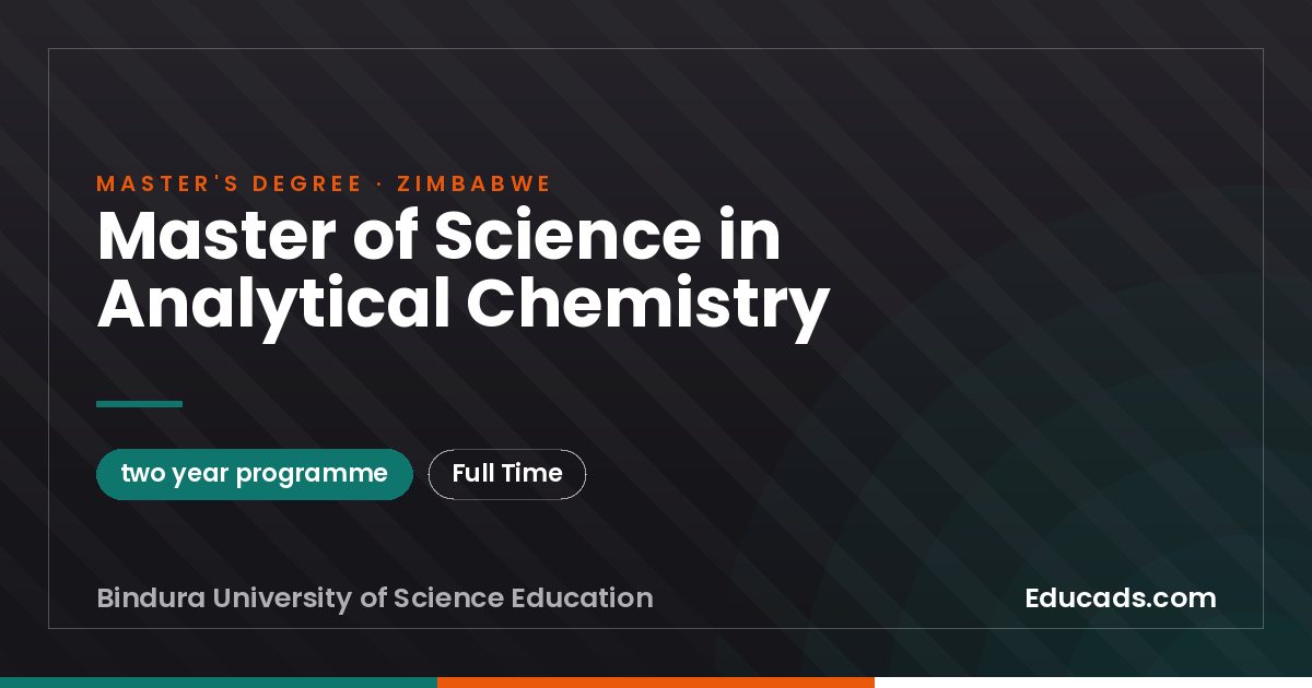 Master of Science in Analytical Chemistry