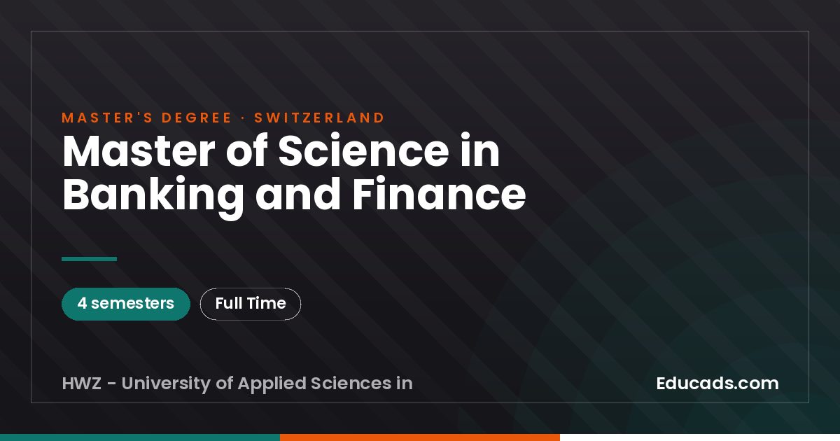 Master of Science in Banking and Finance
