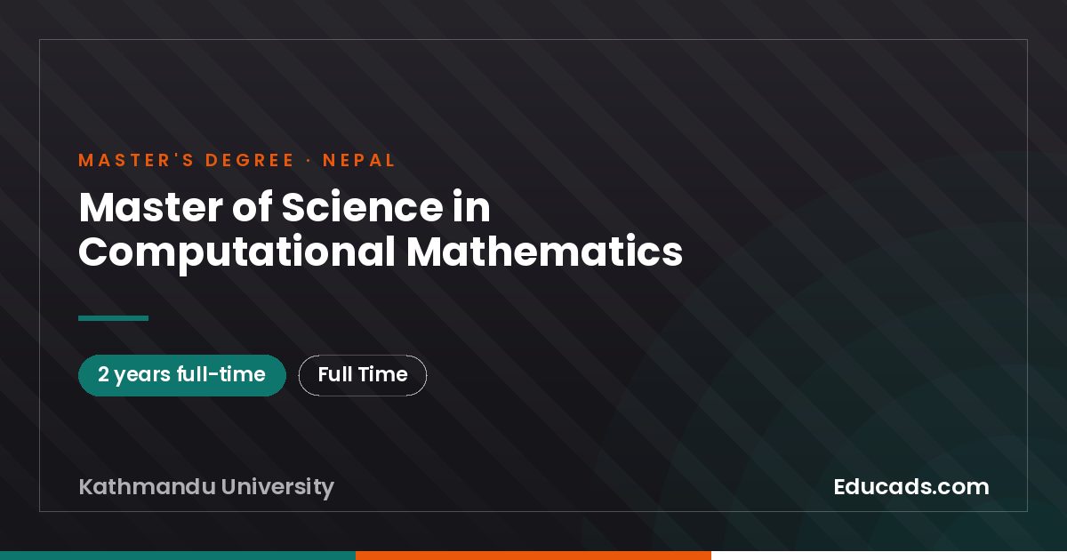Master of Science in Computational Mathematics
