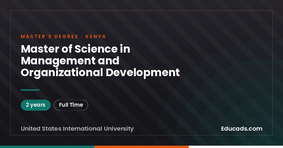 Master of Science in Management and Organizational Development