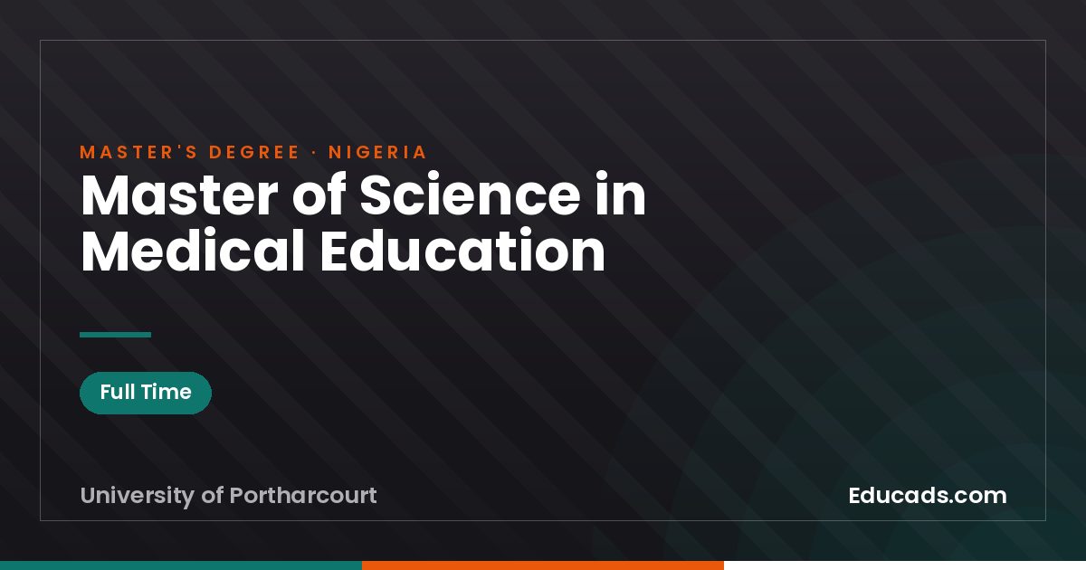Master of Science in Medical Education