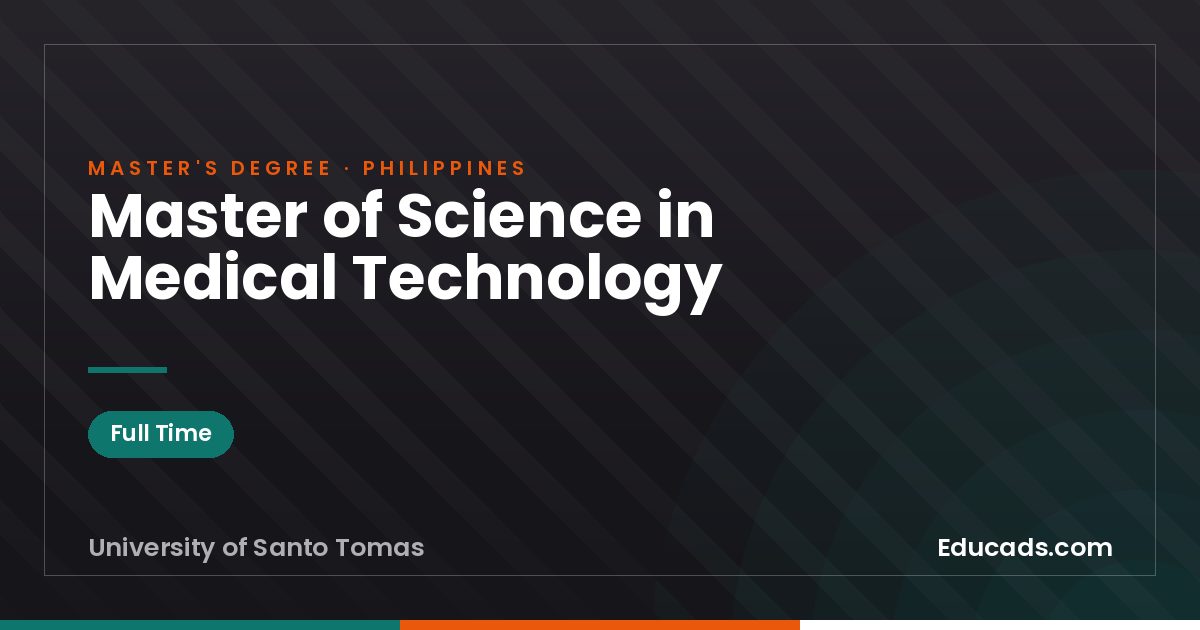 Master of Science in Medical Technology