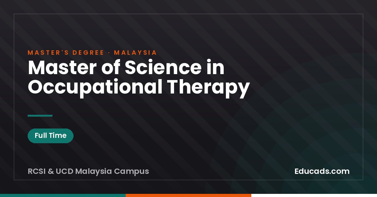 Master of Science in Occupational Therapy