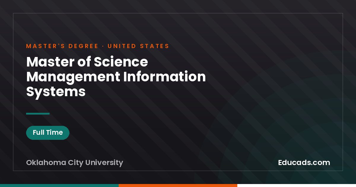 Master of Science Management Information Systems