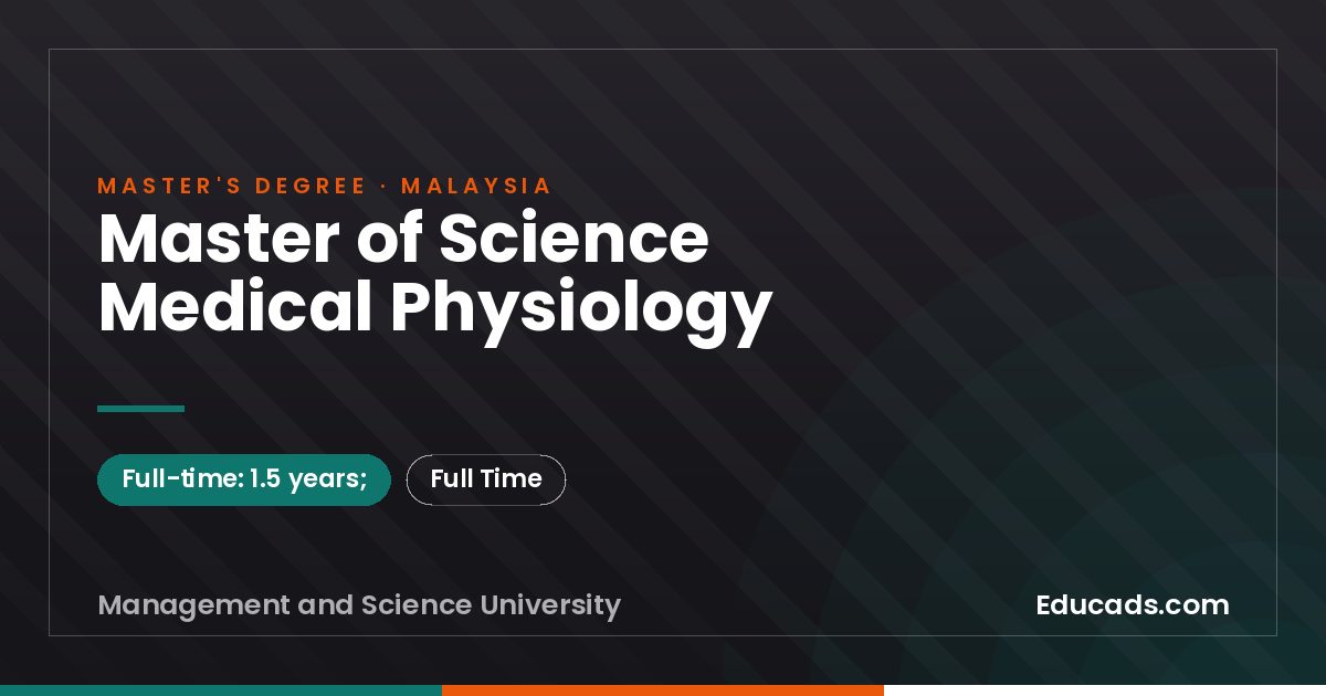 Master of Science Medical Physiology
