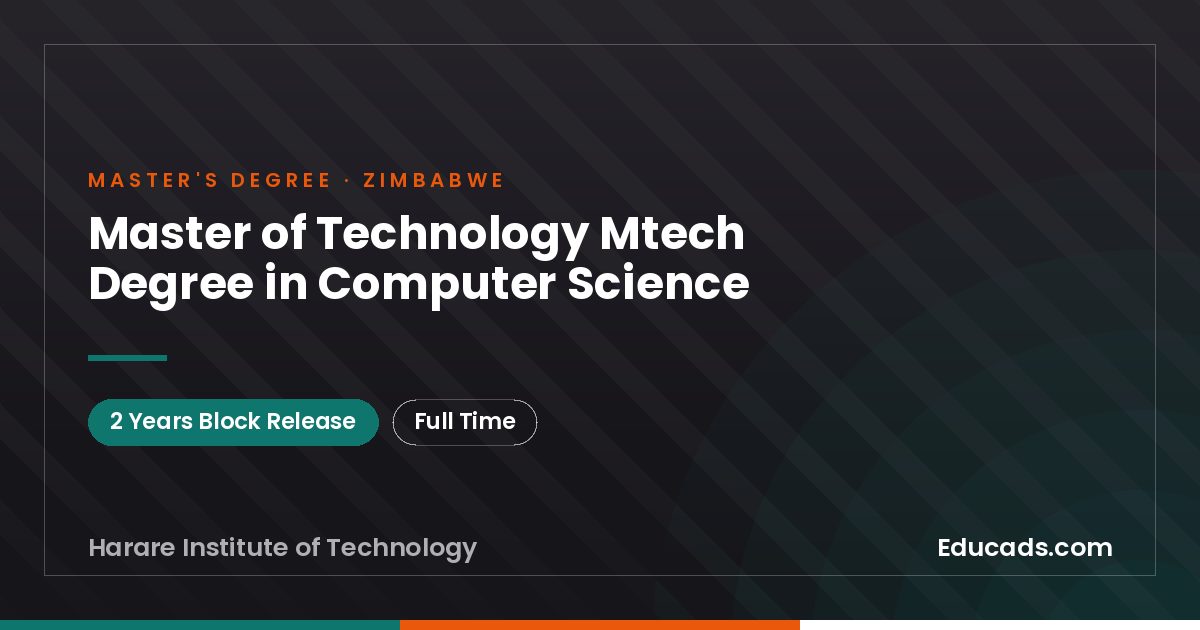 Master of Technology Mtech Degree in Computer Science