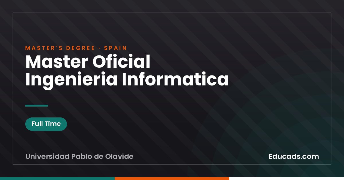 Master Oficial Ingenieria Informatica