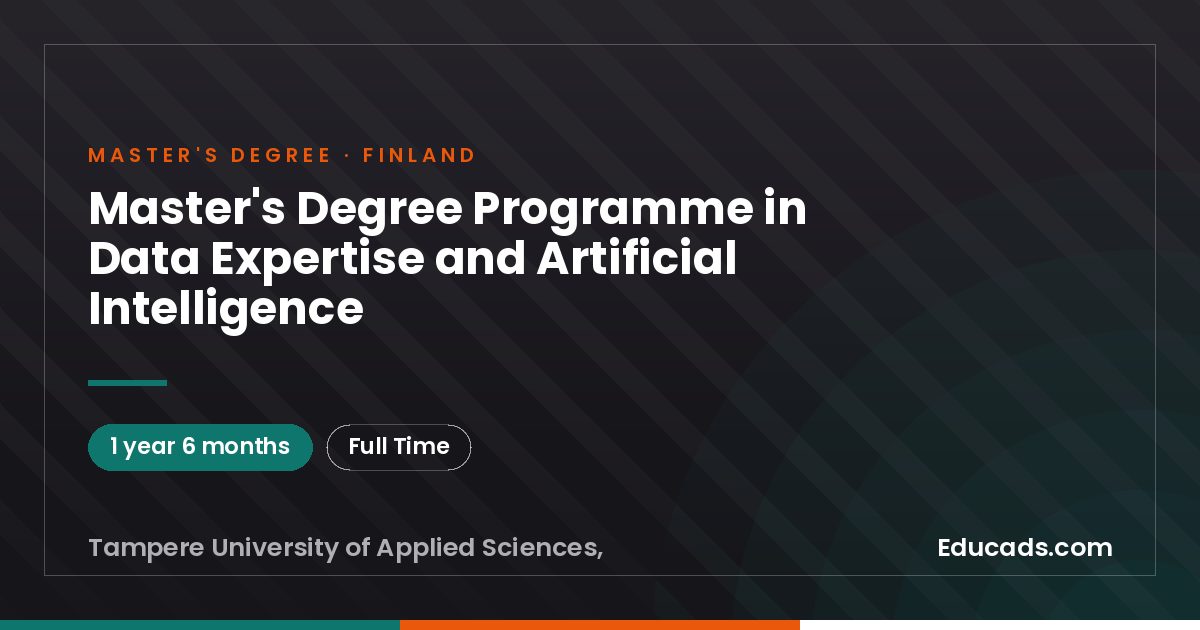 Master's Degree Programme in Data Expertise and Artificial Intelligence
