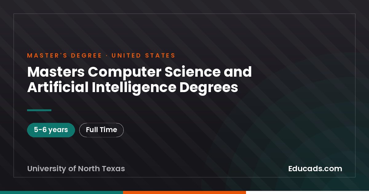 Masters Computer Science and Artificial Intelligence Degrees