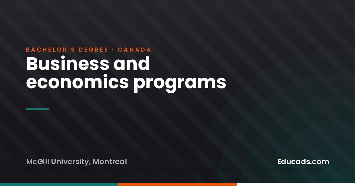 Business and economics programs