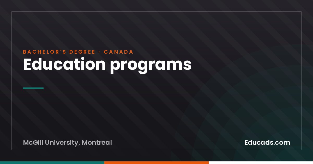 Education programs