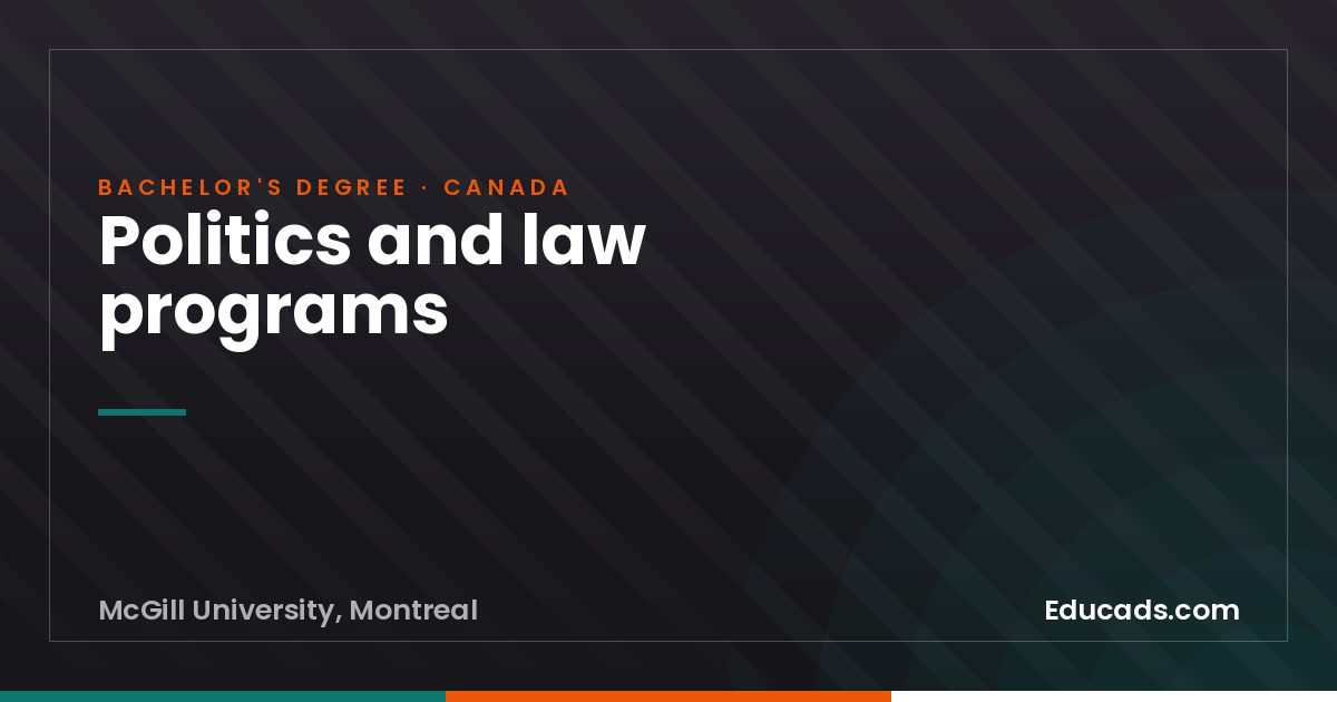 Politics and law programs