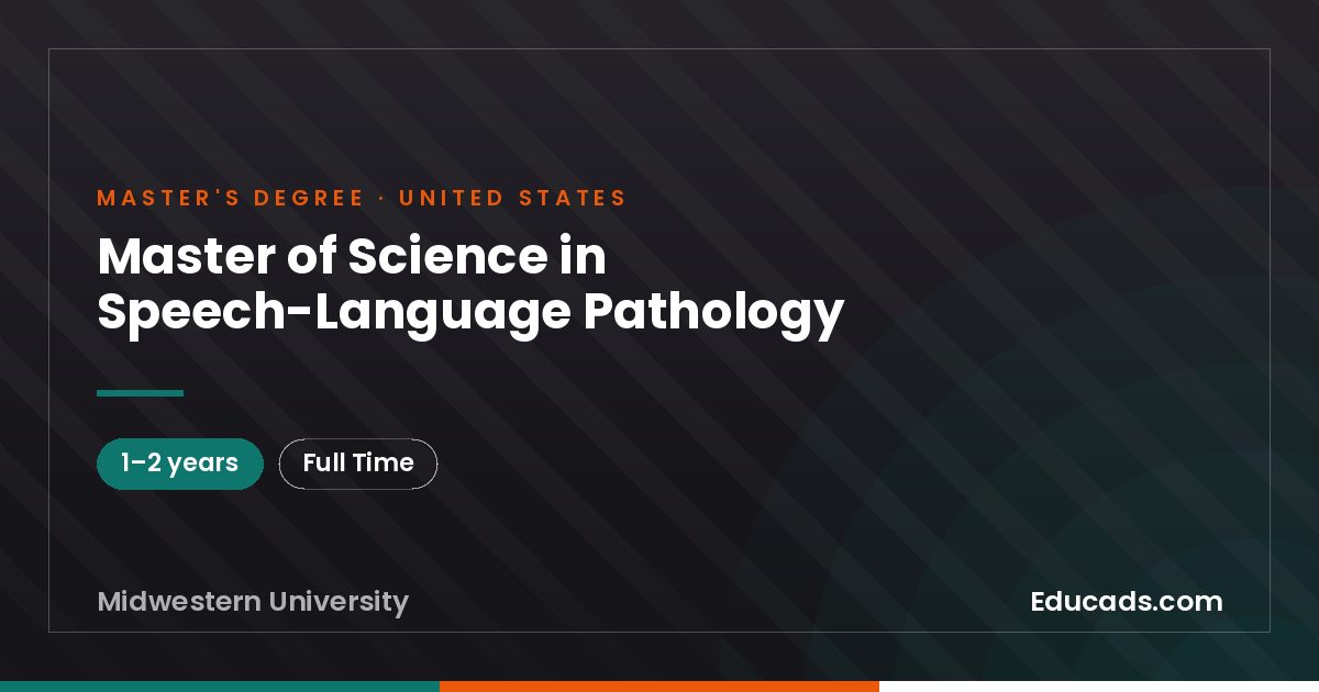 Master of Science in Speech-Language Pathology