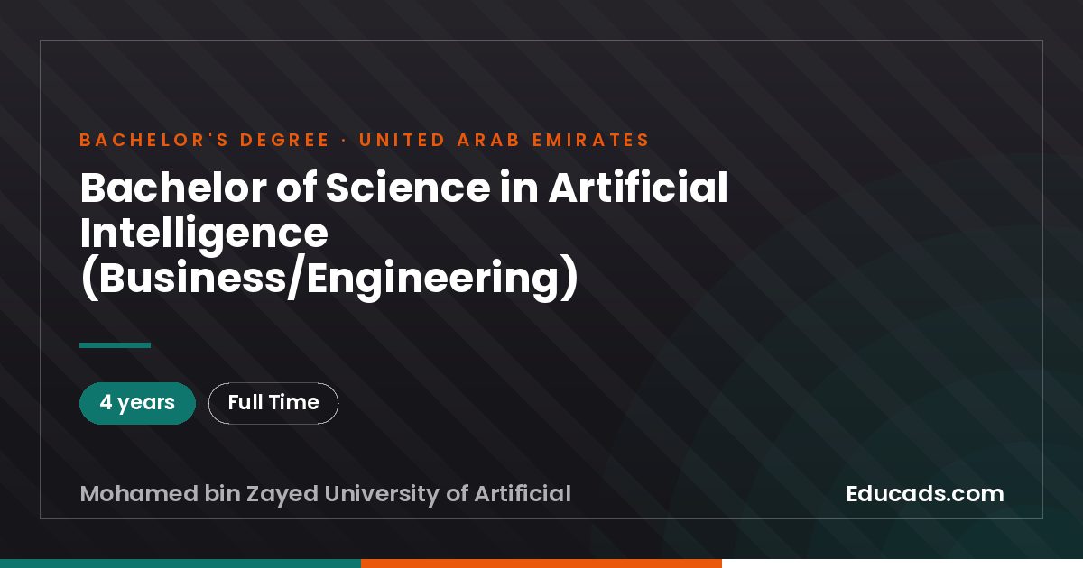 Bachelor of Science in Artificial Intelligence (Business/Engineering)