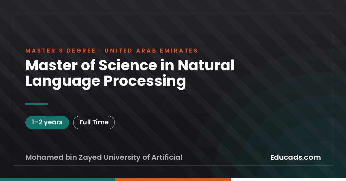 Master of Science in Natural Language Processing