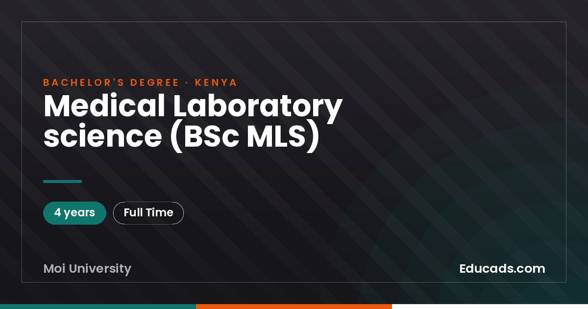 Medical Laboratory science (BSc MLS)