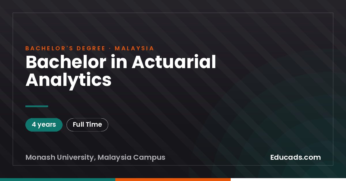 Bachelor in Actuarial Analytics