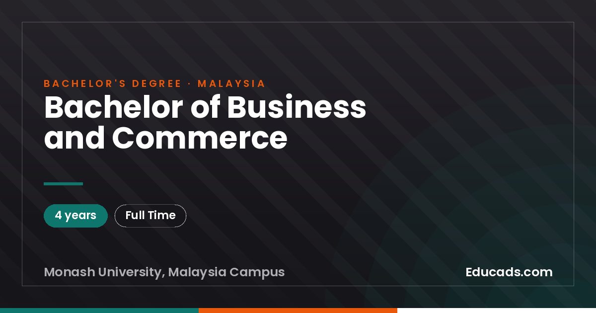 Bachelor of Business and Commerce