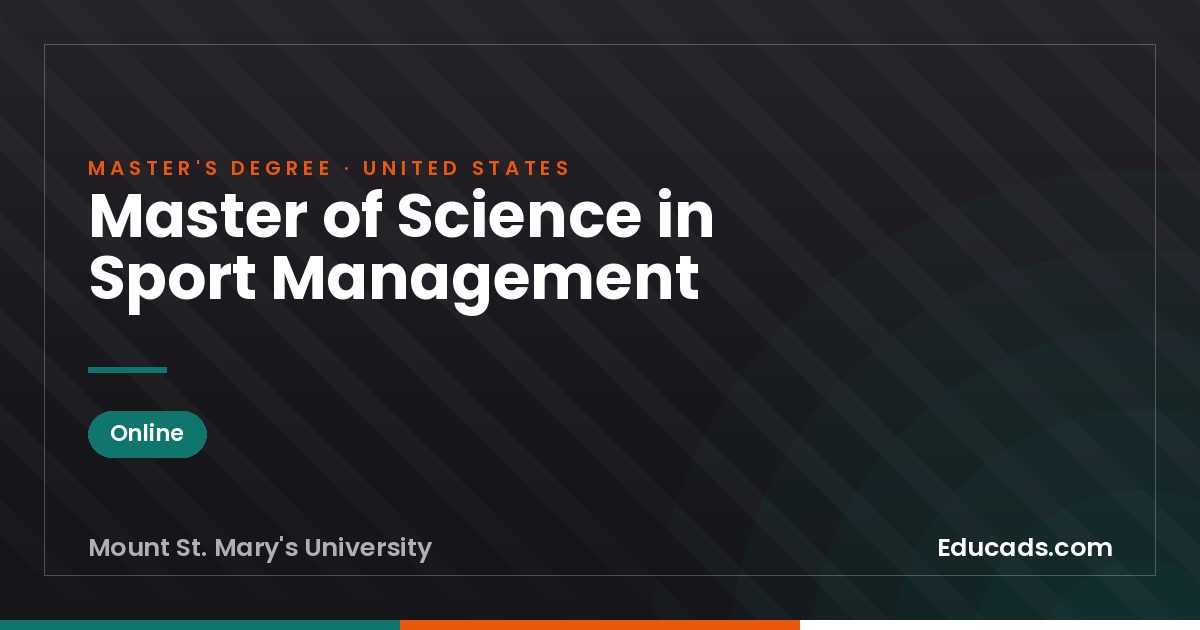 Master of Science in Sport Management