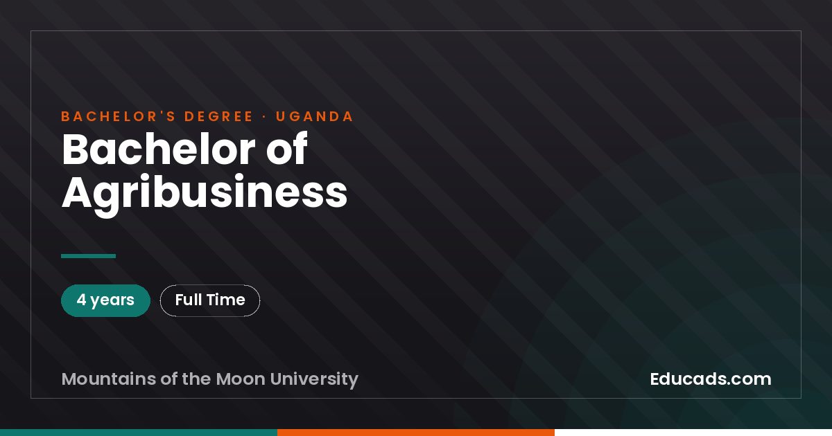Bachelor of Agribusiness