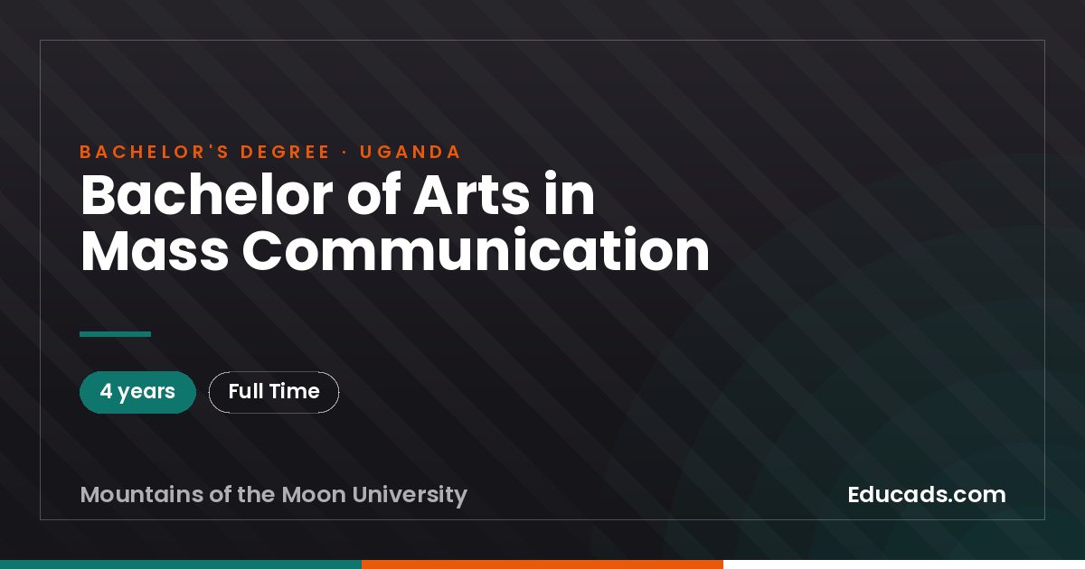 Bachelor of Arts in Mass Communication