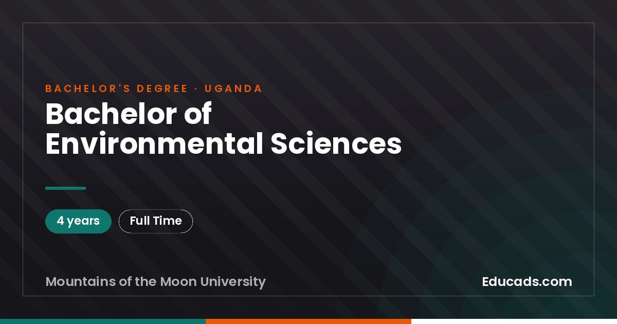 Bachelor of Environmental Sciences