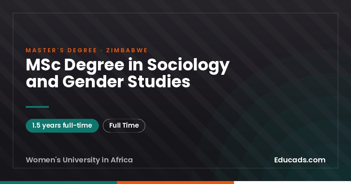 MSc Degree in Sociology and Gender Studies