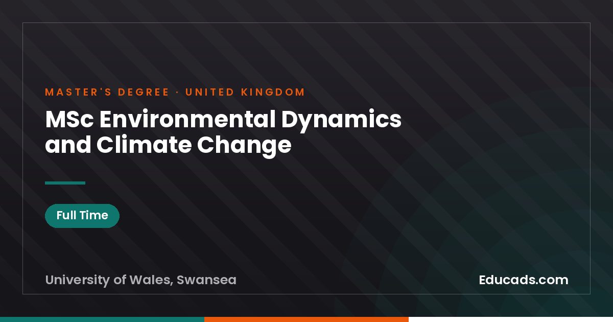 MSc Environmental Dynamics and Climate Change