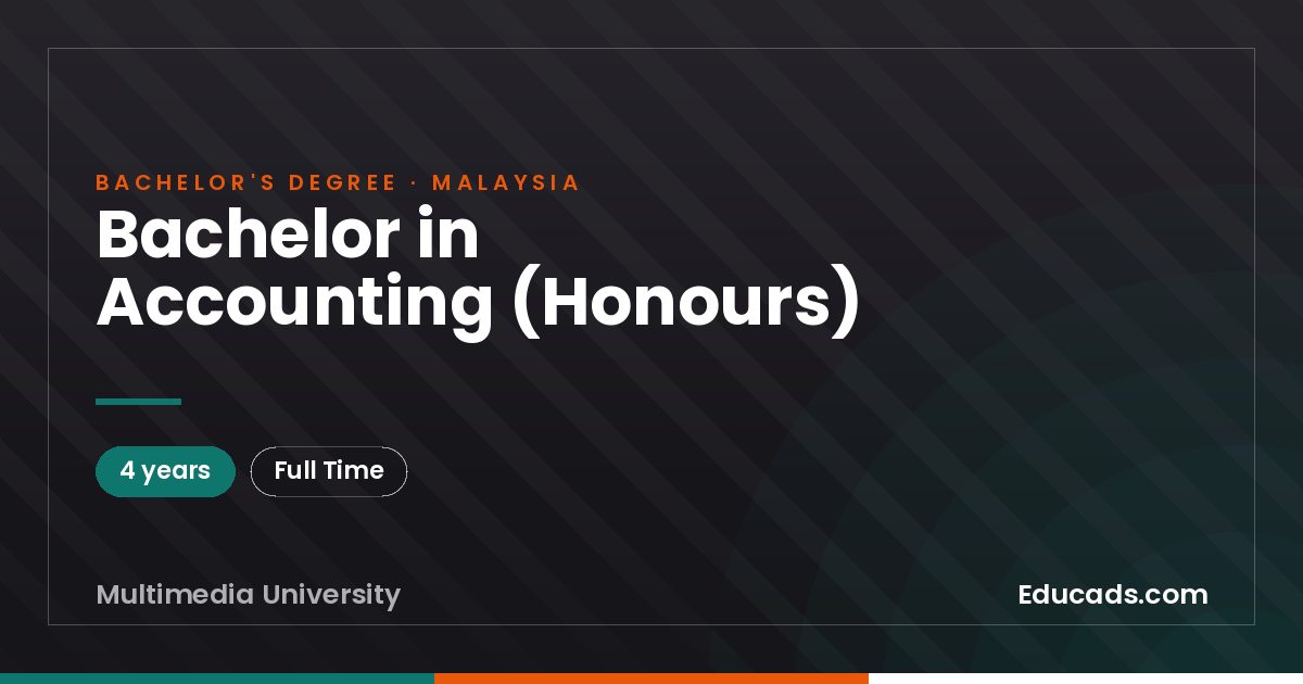 Bachelor in Accounting (Honours)