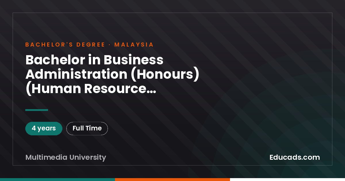 Bachelor in Business Administration (Honours) (Human Resource Management)