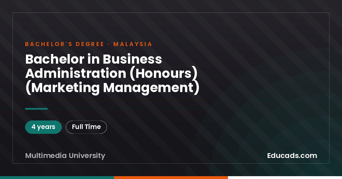 Bachelor in Business Administration (Honours) (Marketing Management)