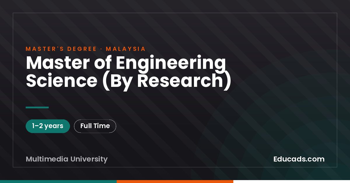 Master of Engineering Science (By Research)